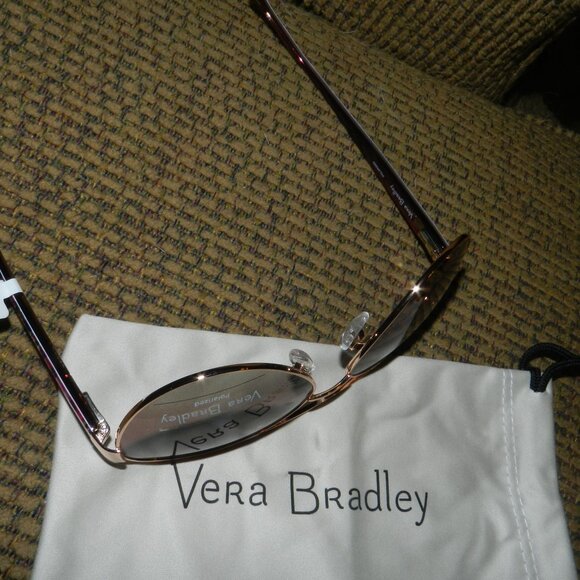 Vera Bradley Aya Polarized Aviator Sunglasses & Logo Dust bag💥🆕NWT! - Picture 12 of 15